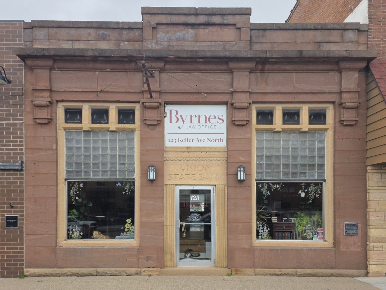 Byrnes Law Office building at 123 Keller Avenue North in downtown Amery, Wisconsin